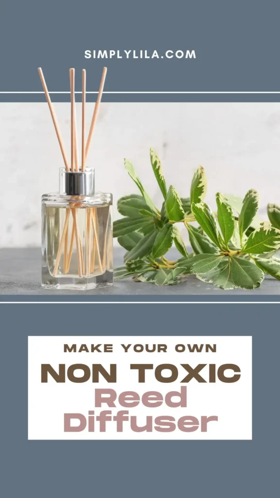 DIY non-toxic reed diffuser made with essential oils