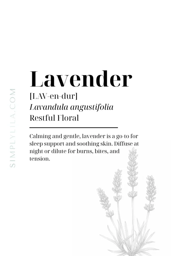 lavender essential oil sleep benefits Lavandula angustifolia calming floral aromatherapy oil