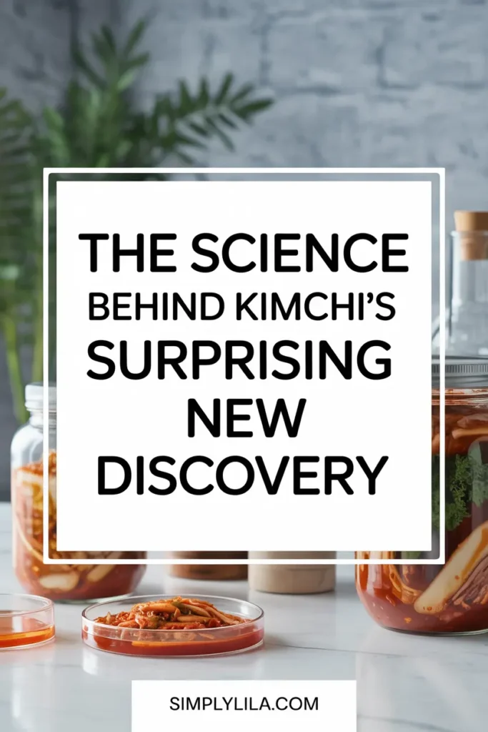 This image highlights the fascinating science of kimchi and its significant health benefits for holistic wellness and the removal of microplatics and nanoplastics from the human body.